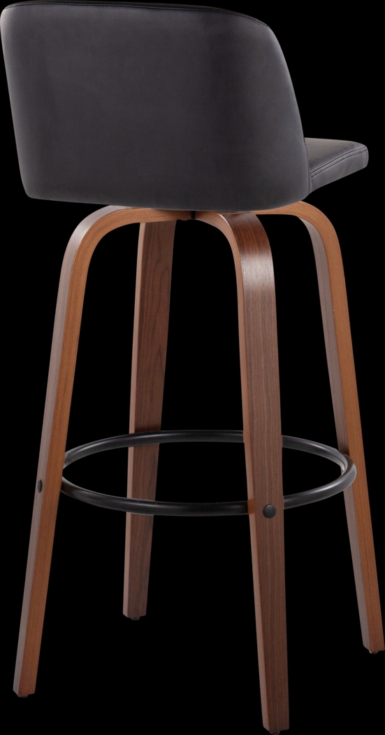 Wymering VII Black Swivel Barstool, Set of 2 - Thumbnail - Image 5