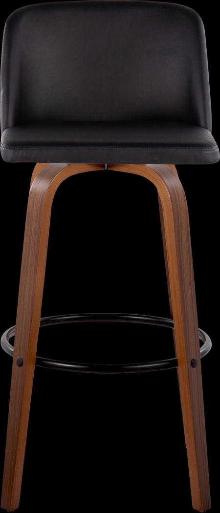 Wymering VII Black Swivel Barstool, Set of 2 - Thumbnail - Image 7