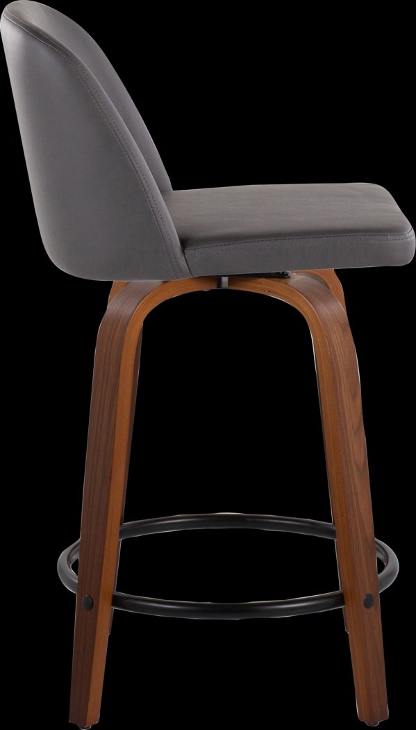 Wymering VII Gray Swivel Counter Height Stool, Set of 2 - Thumbnail - Image 7