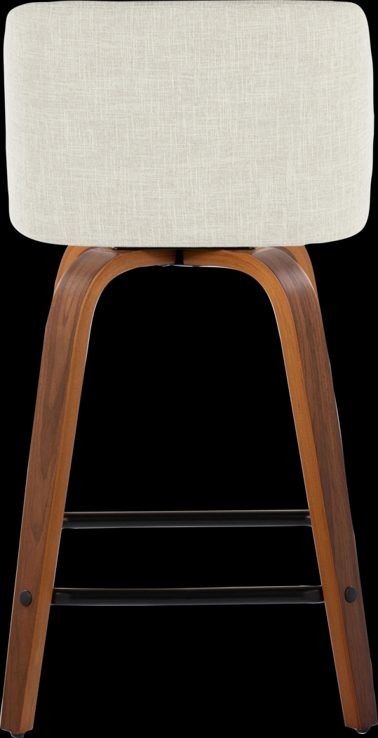 Wymering VIII Cream Swivel Counter Height Stool, Set of 2 - Thumbnail - Image 9