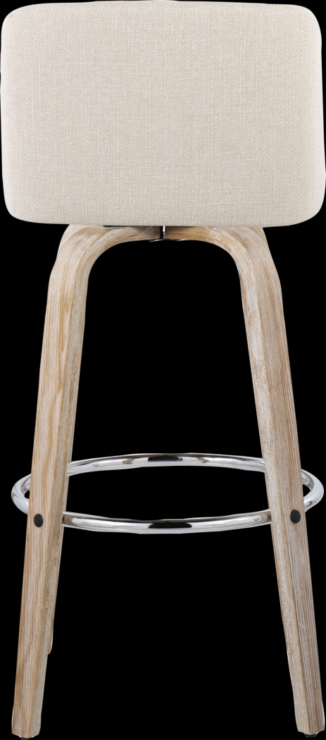 Wymering XII Cream Swivel Barstool, Set of 2 - Thumbnail - Image 9