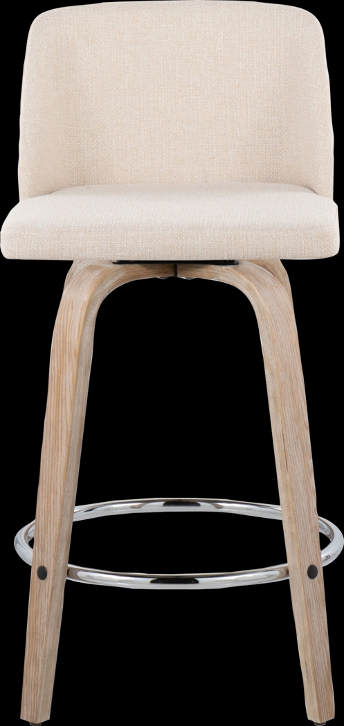 Wymering XII Cream Swivel Counter Height Stool, Set of 2 - Thumbnail - Image 10