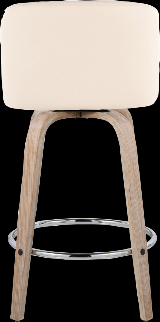 Wymering XII Cream Swivel Counter Height Stool, Set of 2 - Thumbnail - Image 9