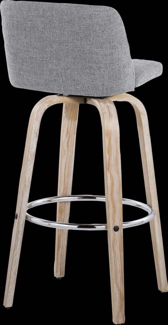 Wymering XII Gray Swivel Barstool, Set of 2 - Thumbnail - Image 8