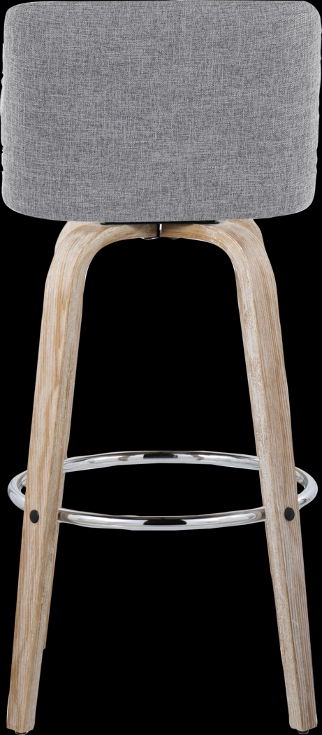 Wymering XII Gray Swivel Barstool, Set of 2 - Thumbnail - Image 9