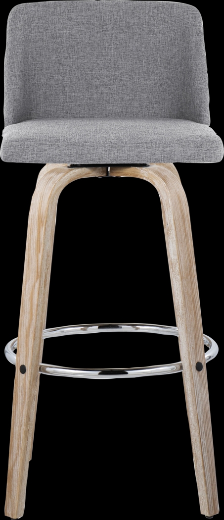 Wymering XII Gray Swivel Barstool, Set of 2 - Thumbnail - Image 10