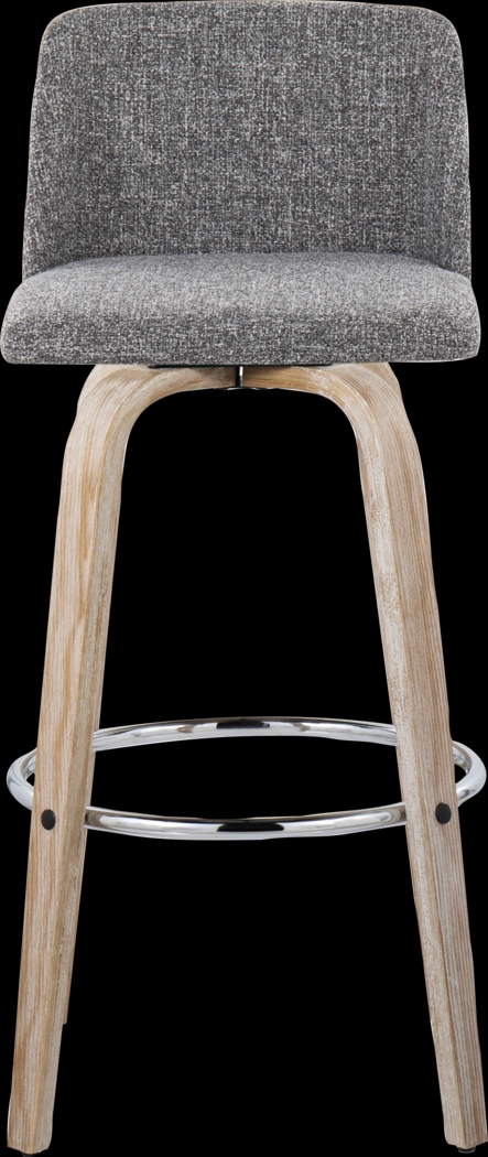 Wymering XII Gray Swivel Barstool, Set of 2 - Thumbnail - Image 10