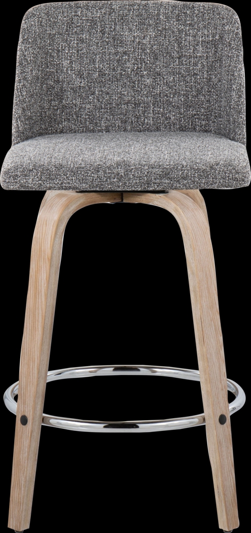 Wymering XII Gray Swivel Counter Height Stool, Set of 2 - Thumbnail - Image 10