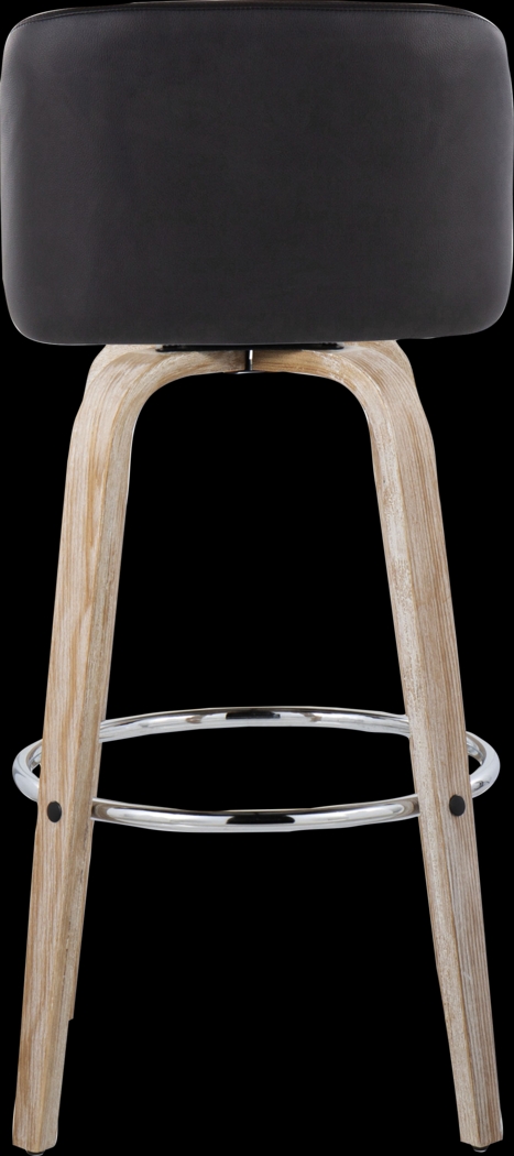 Wymering XIII Black Swivel Barstool, Set of 2 - Thumbnail - Image 9