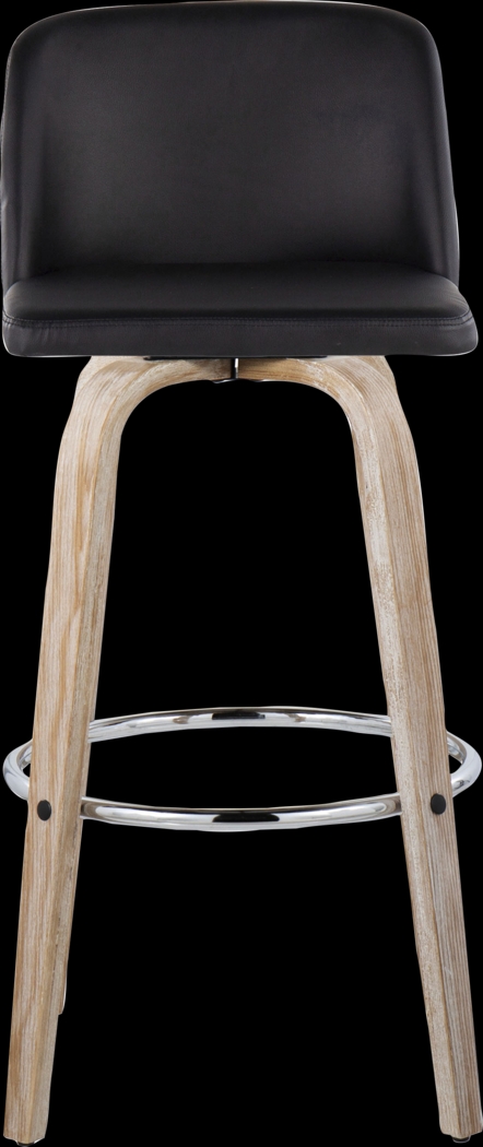 Wymering XIII Black Swivel Barstool, Set of 2 - Thumbnail - Image 10