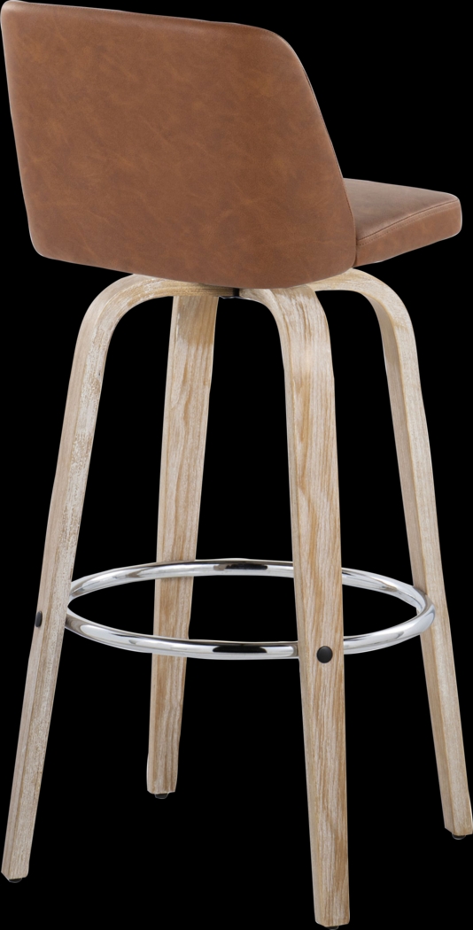 Wymering XIII Camel Swivel Barstool, Set of 2 - Thumbnail - Image 8