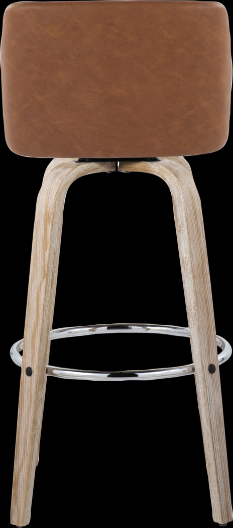 Wymering XIII Camel Swivel Barstool, Set of 2 - Thumbnail - Image 9