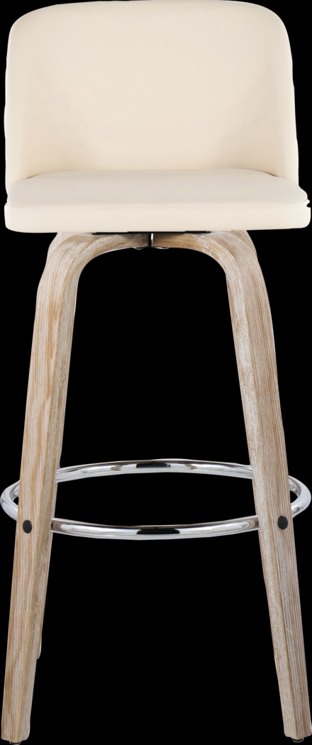 Wymering XIII Cream Swivel Barstool, Set of 2 - Thumbnail - Image 10
