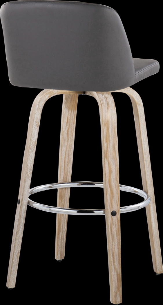 Wymering XIII Gray Swivel Barstool, Set of 2 - Thumbnail - Image 8