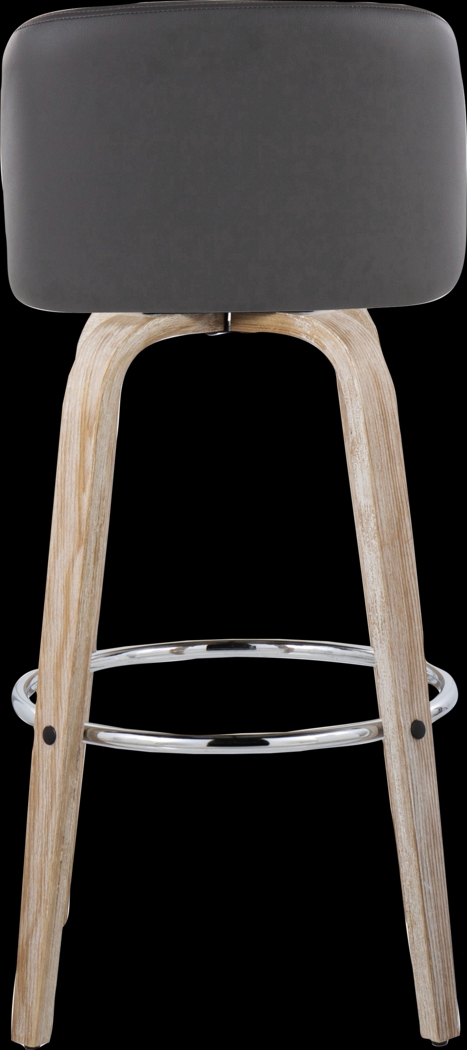 Wymering XIII Gray Swivel Barstool, Set of 2 - Thumbnail - Image 9