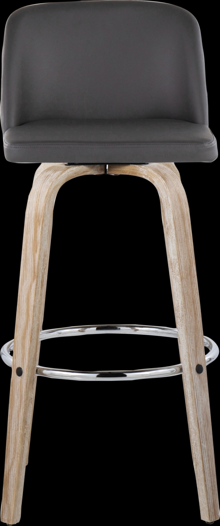 Wymering XIII Gray Swivel Barstool, Set of 2 - Thumbnail - Image 10