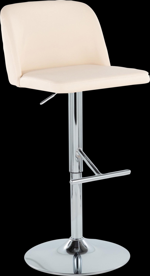 Wymering XV Cream Adjustable Swivel Barstool, Set of 2 - Thumbnail - Image 6