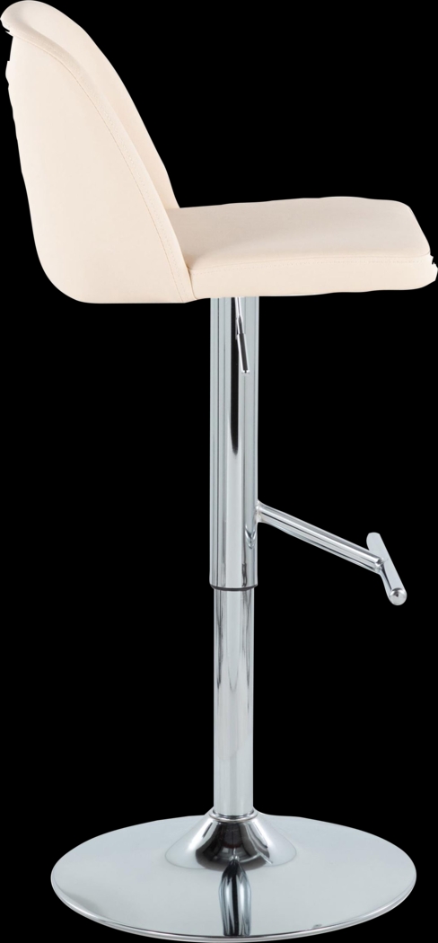 Wymering XV Cream Adjustable Swivel Barstool, Set of 2 - Thumbnail - Image 7