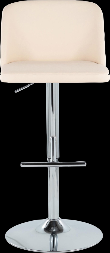 Wymering XV Cream Adjustable Swivel Barstool, Set of 2 - Thumbnail - Image 10