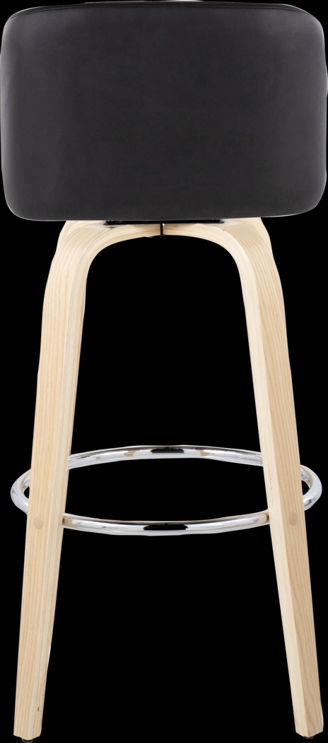 Wymering XVI Black Swivel Barstool, Set of 2 - Thumbnail - Image 9
