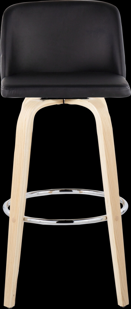 Wymering XVI Black Swivel Barstool, Set of 2 - Thumbnail - Image 10