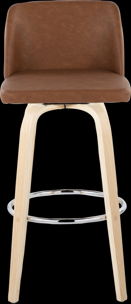Wymering XVI Camel Swivel Barstool, Set of 2 - Thumbnail - Image 10