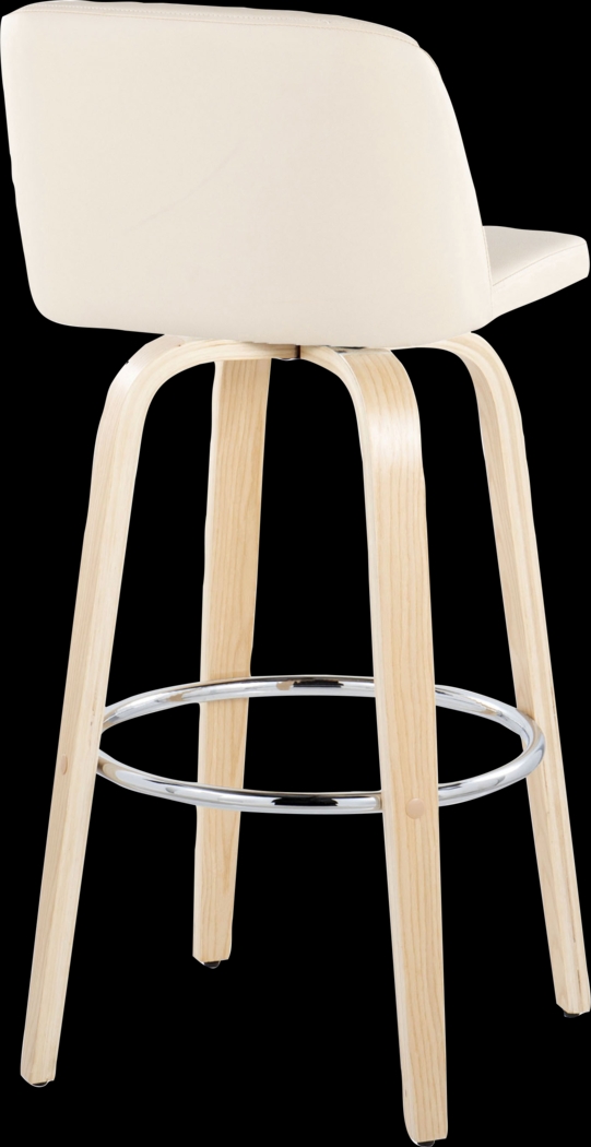 Wymering XVI Cream Swivel Barstool, Set of 2 - Thumbnail - Image 8