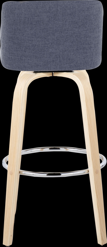 Wymering XVII Blue Swivel Barstool, Set of 2 - Thumbnail - Image 9