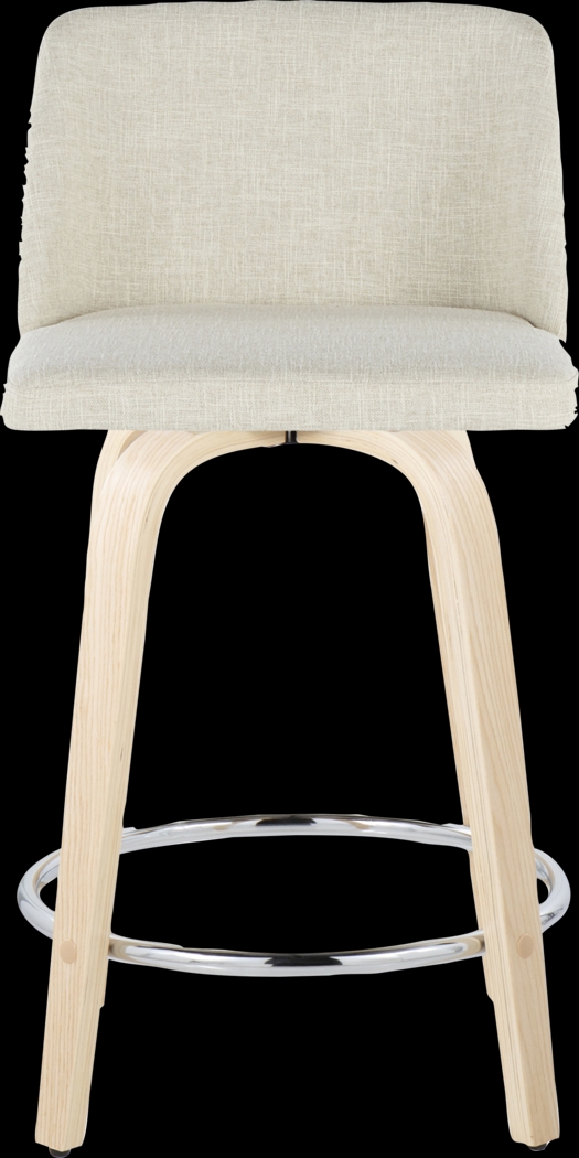 Wymering XVII Cream Swivel 24" Counter Height Stool, Set of 2 - Thumbnail - Image 11