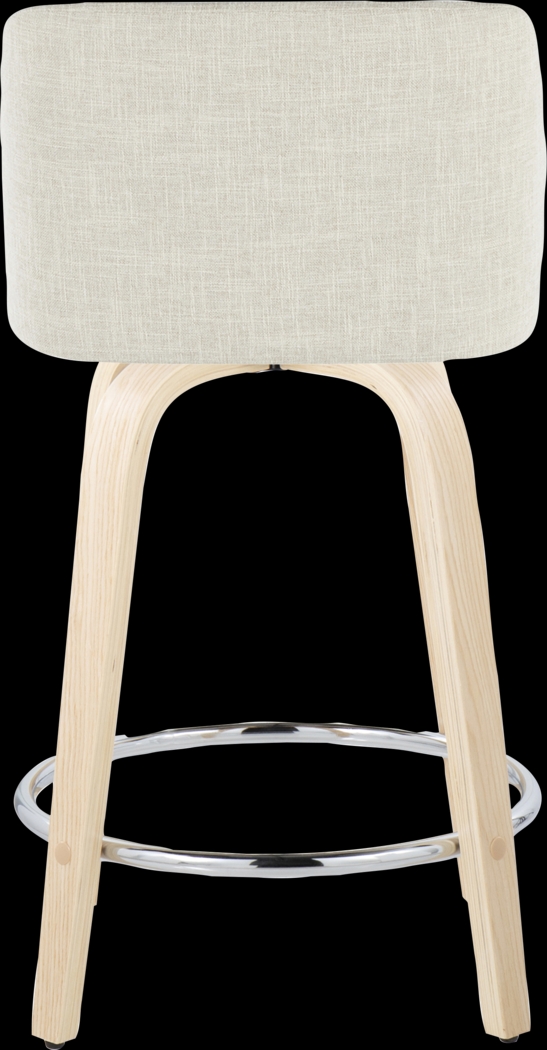 Wymering XVII Cream Swivel 24" Counter Height Stool, Set of 2 - Thumbnail - Image 10
