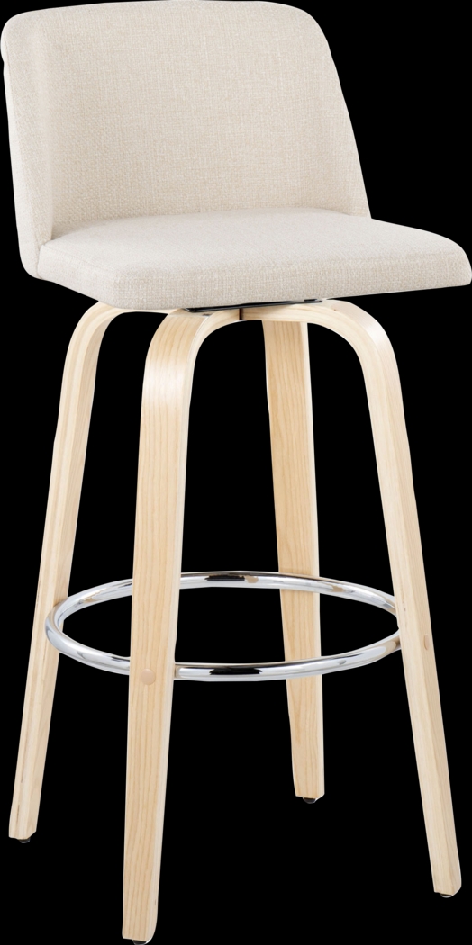 Wymering XVII Cream Swivel Barstool, Set of 2 - Thumbnail - Image 6