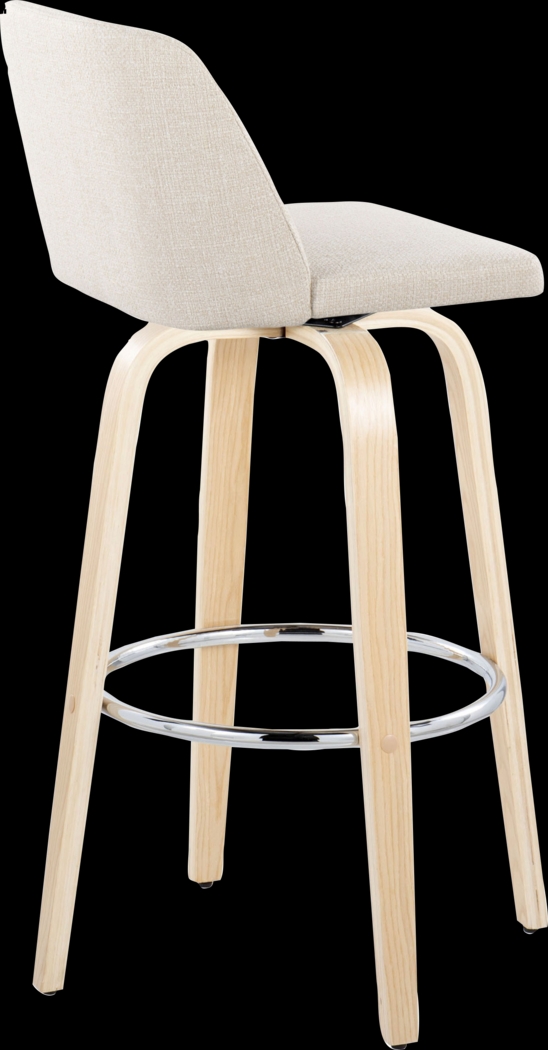Wymering XVII Cream Swivel Barstool, Set of 2 - Thumbnail - Image 8