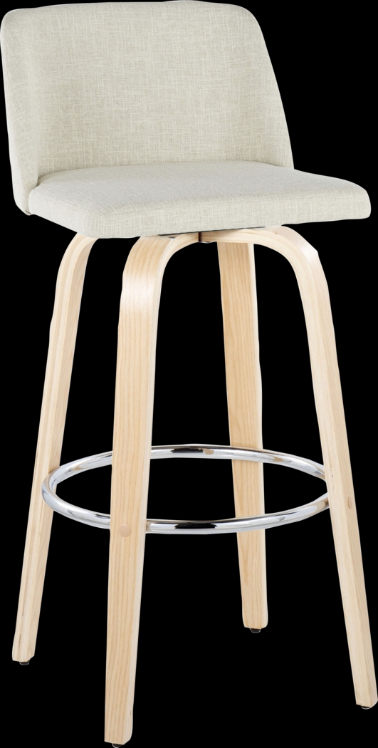 Wymering XVII Cream Swivel Barstool, Set of 2 - Thumbnail - Image 6
