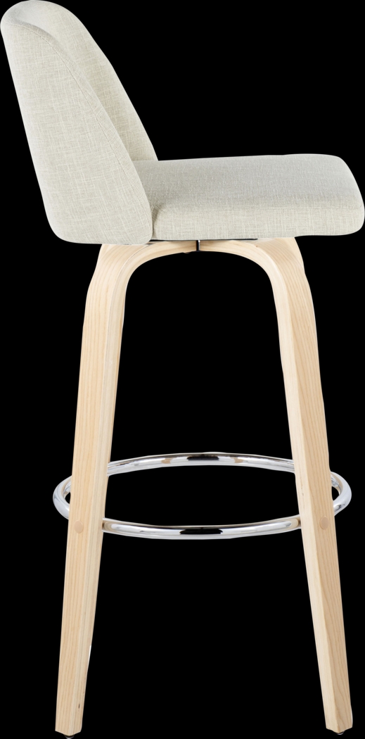 Wymering XVII Cream Swivel Barstool, Set of 2 - Thumbnail - Image 7