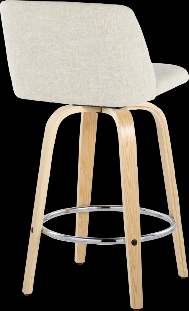 Wymering XVII Cream Swivel Counter Height Stool, Set of 2 - Thumbnail - Image 8