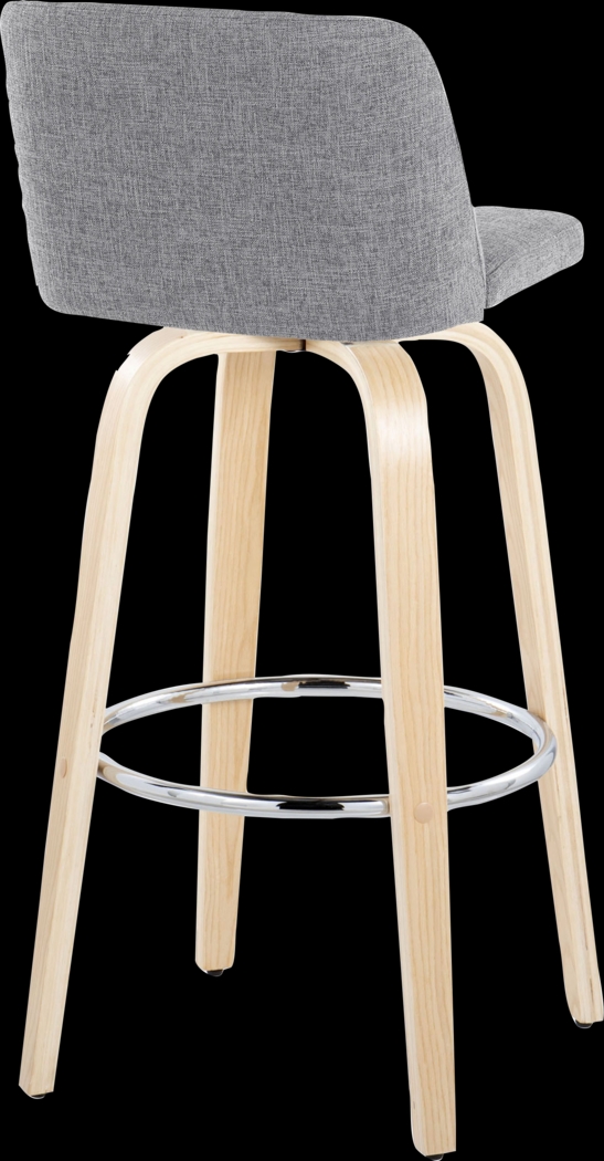 Wymering XVII Gray Swivel Barstool, Set of 2 - Thumbnail - Image 8