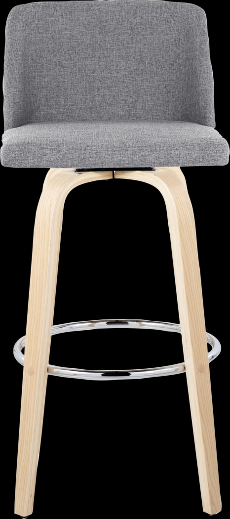 Wymering XVII Gray Swivel Barstool, Set of 2 - Thumbnail - Image 10