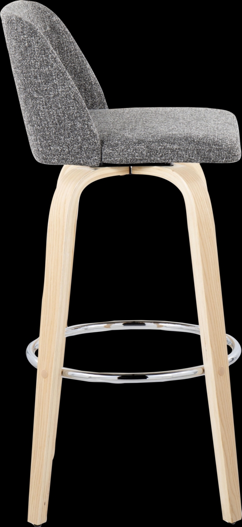 Wymering XVII Gray Swivel Barstool, Set of 2 - Thumbnail - Image 7