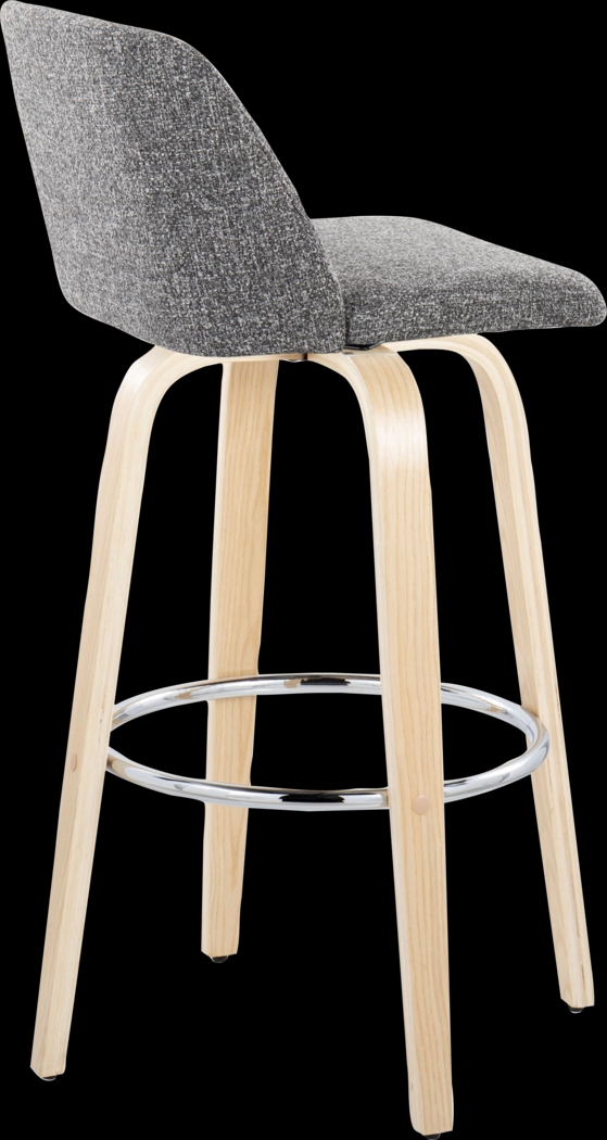 Wymering XVII Gray Swivel Barstool, Set of 2 - Thumbnail - Image 8