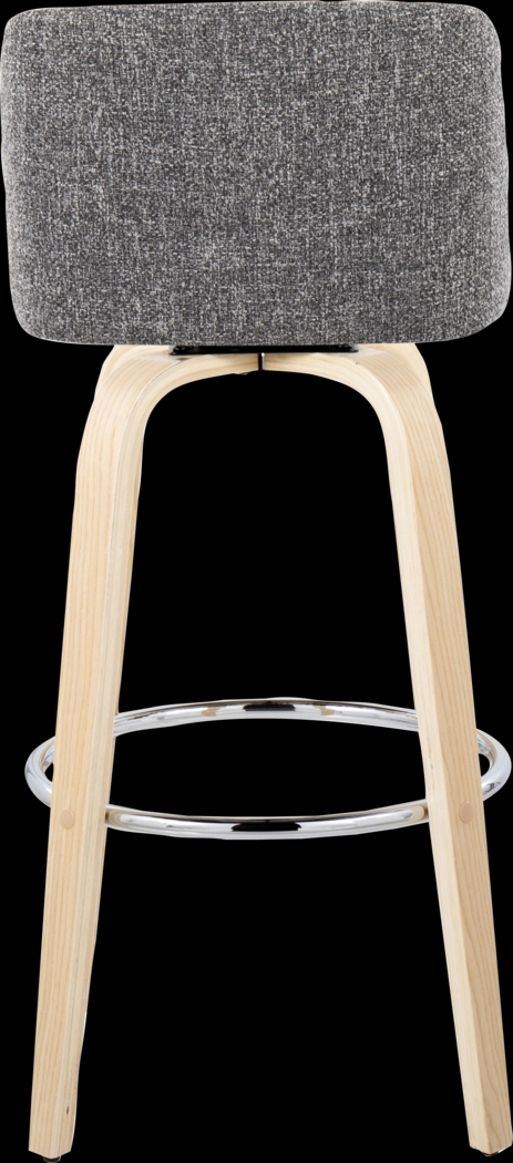 Wymering XVII Gray Swivel Barstool, Set of 2 - Thumbnail - Image 9
