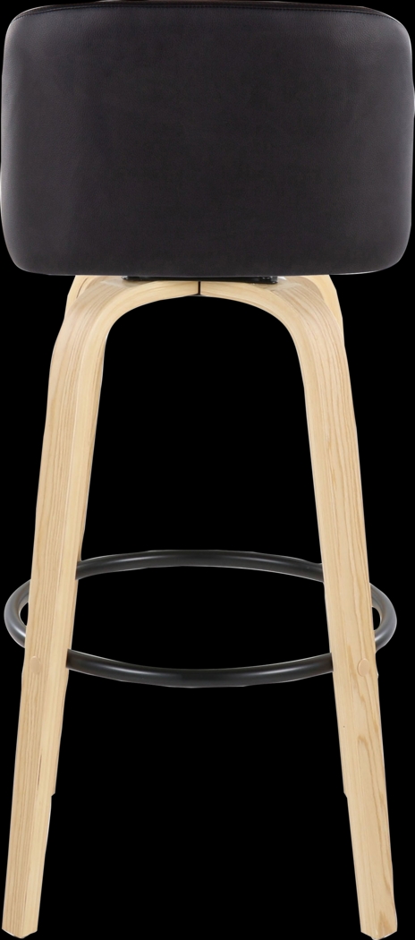 Wymering XVIII Black Swivel Barstool, Set of 2 - Thumbnail - Image 9