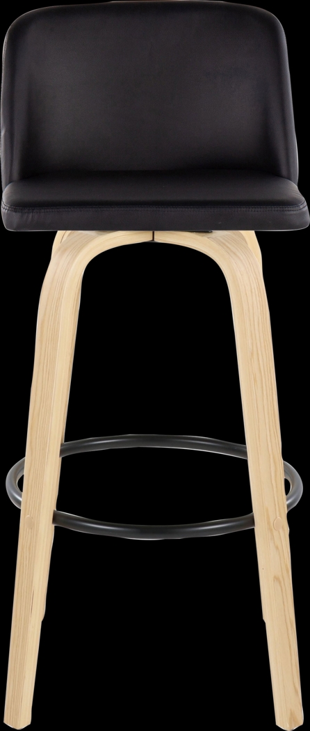 Wymering XVIII Black Swivel Barstool, Set of 2 - Thumbnail - Image 10