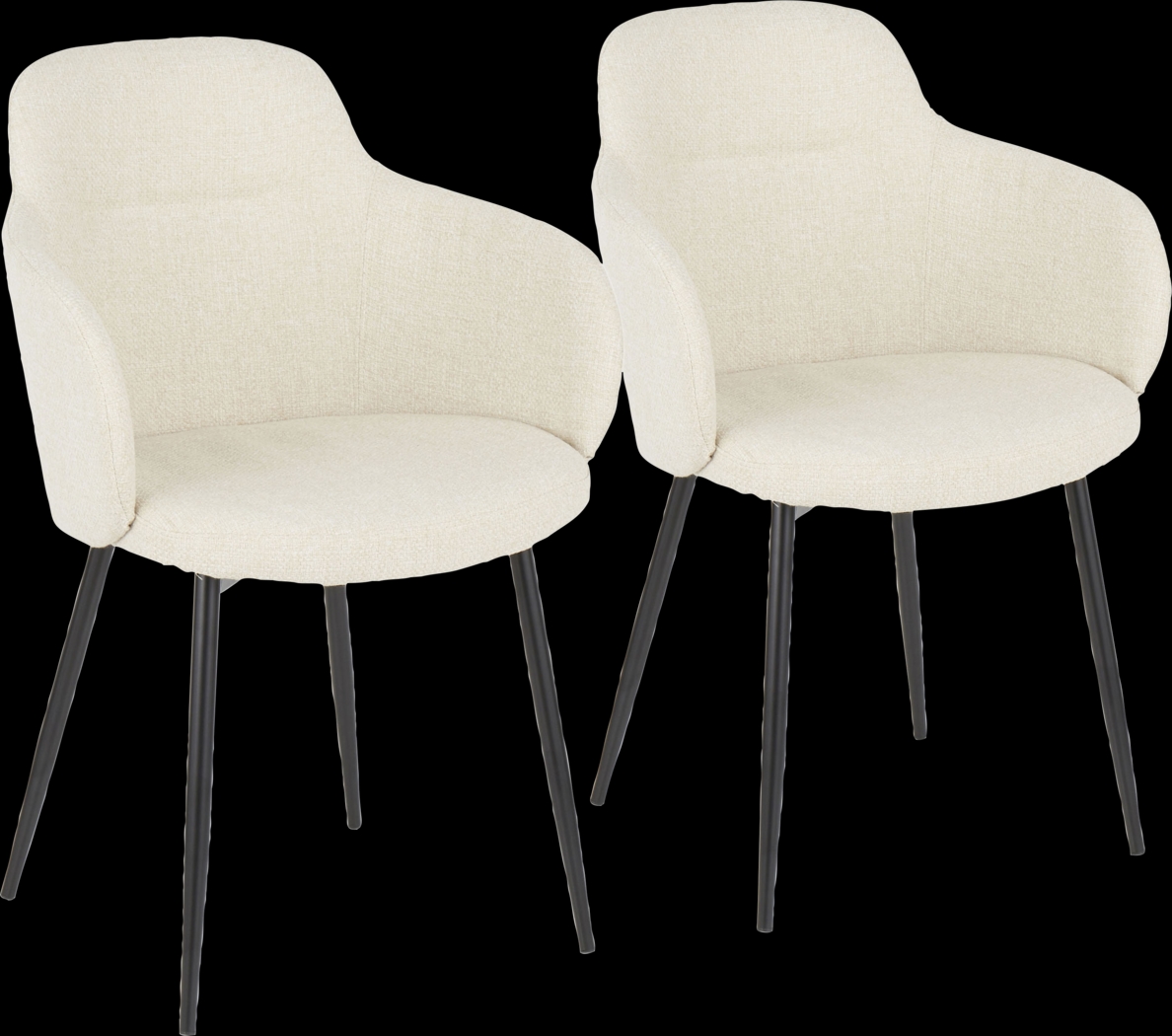 Wynburn Cream Side Chair, Set of 2 - Thumbnail - Image 1