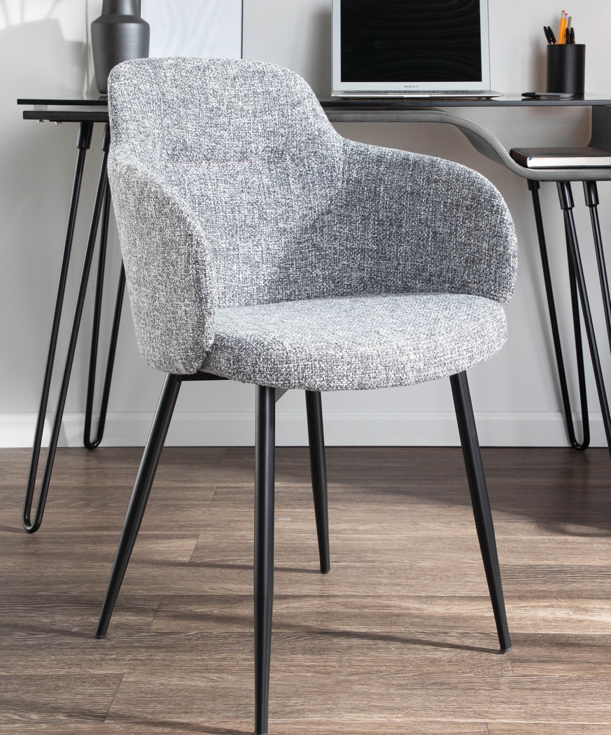 Wynburn Gray Side Chair, Set of 2 - Thumbnail - Image 4