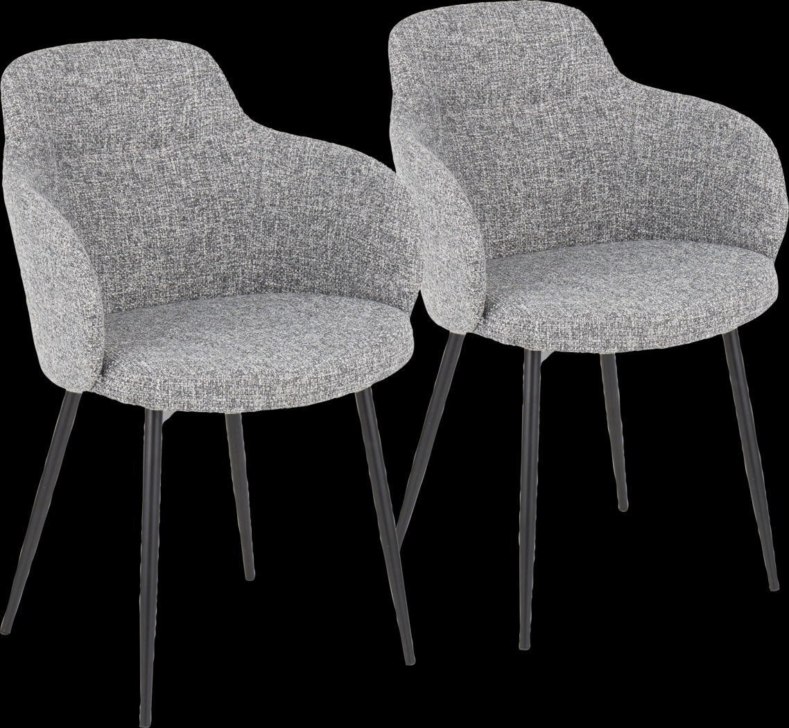 Wynburn Gray Side Chair, Set of 2 - Thumbnail - Image 1