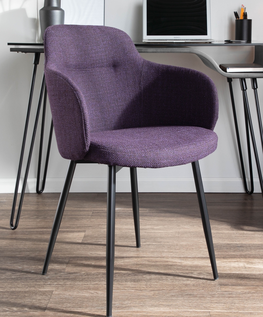 Wynburn Purple Side Chiar, Set of 2 - Thumbnail - Image 4