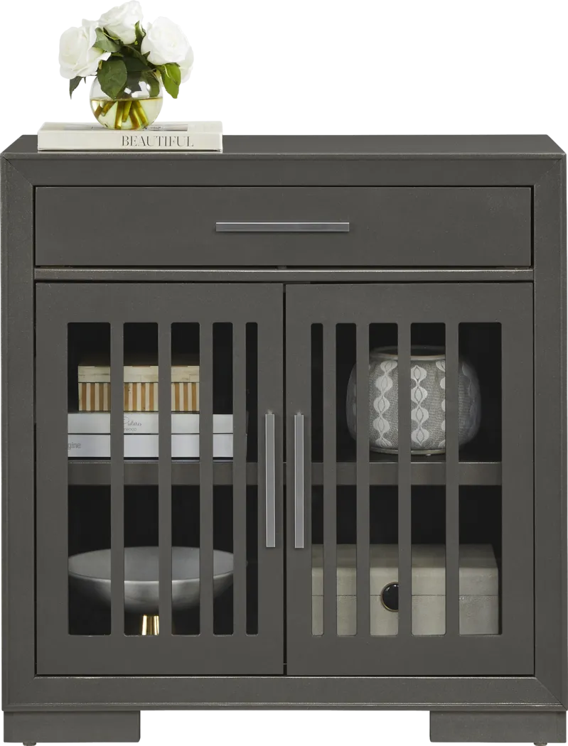 Wyndell Way Gray Accent Cabinet - Thumbnail - Image 2