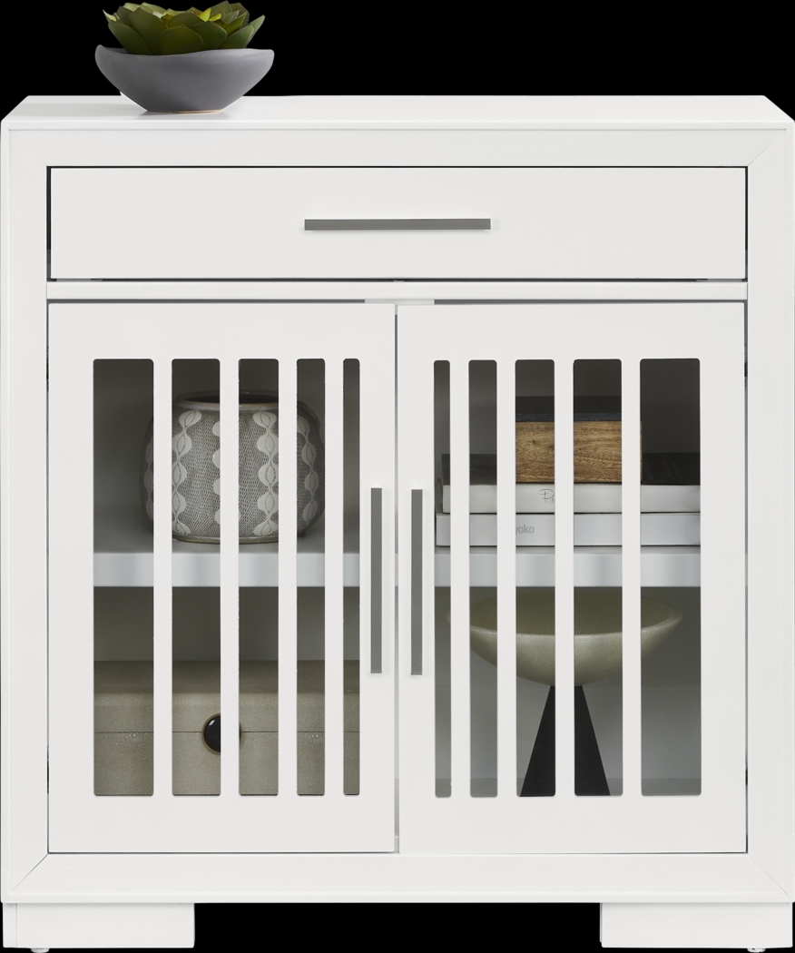 Wyndell Way White Accent Cabinet - Thumbnail - Image 2