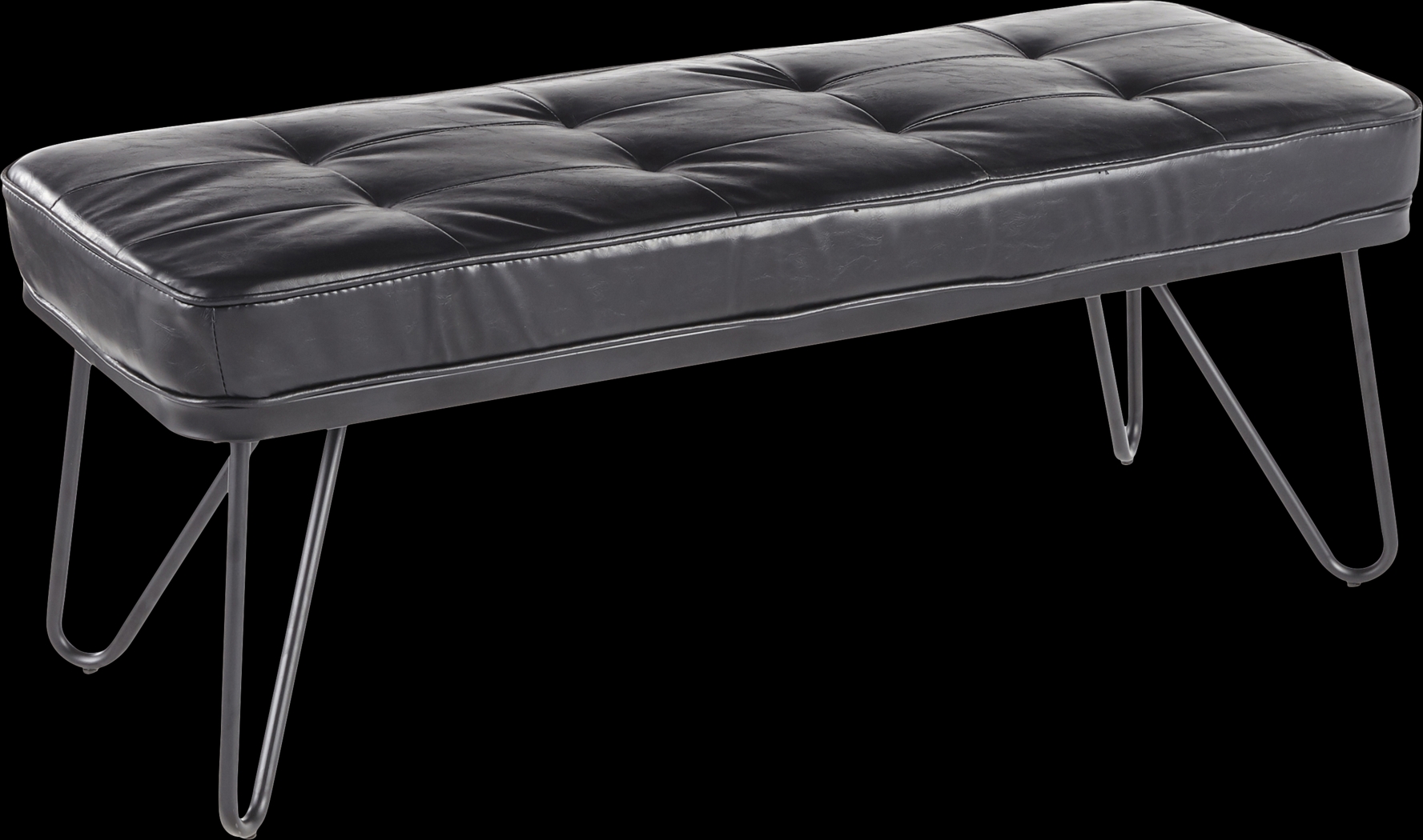 Wynden Black Accent Bench - Thumbnail - Image 1