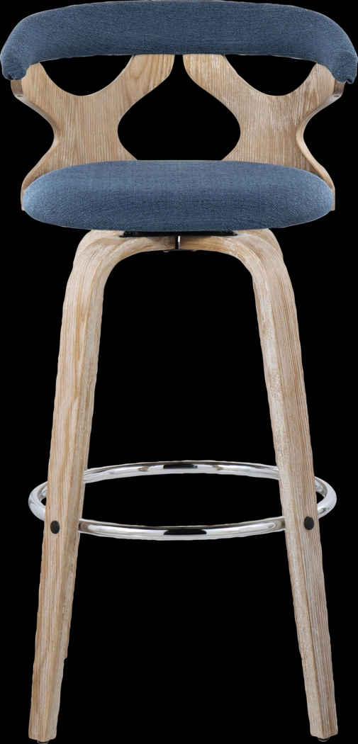 Wyndmoor II Blue Swivel Barstool, Set of 2 - Thumbnail - Image 10
